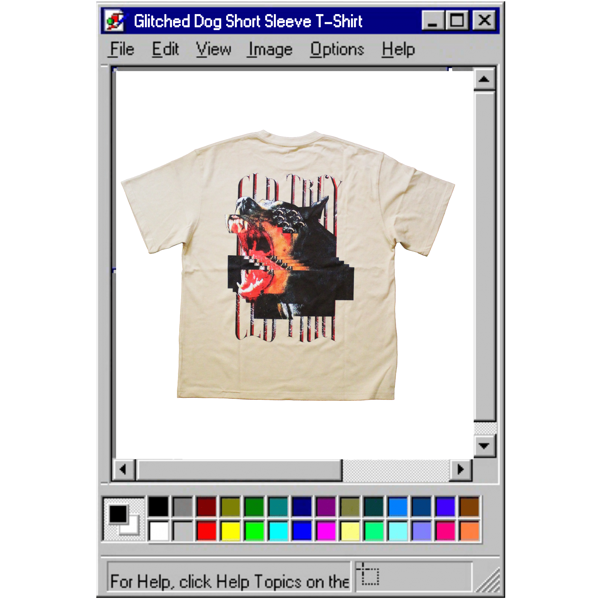 Glitched Dog Short Sleeve T-Shirt